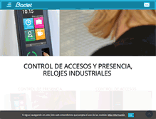 Tablet Screenshot of bodet.es